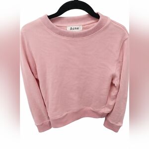 Acne Studios Pink Cropped Sweatshirt – Vernina Small